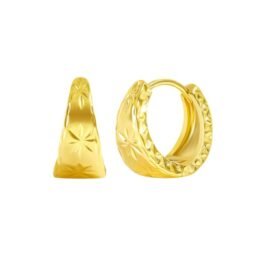 Fashion Round Small Huggie Hoop Earrings for Women Ear Buckle Hoops Gold Plated Jewelry