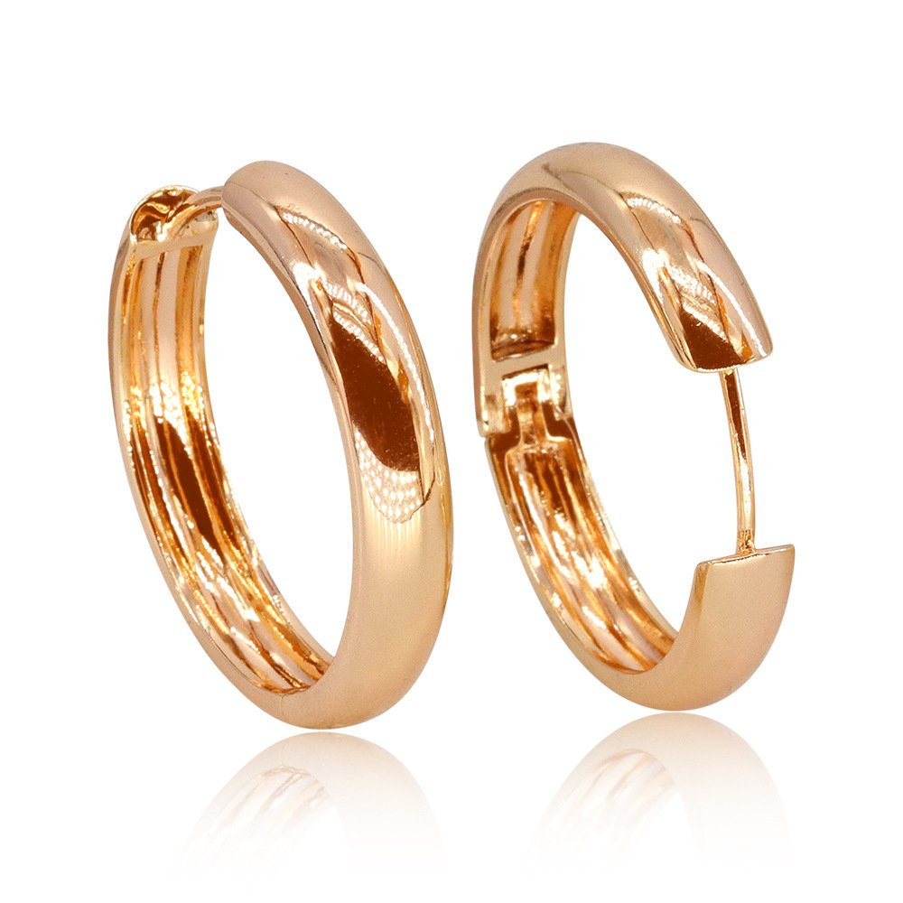 Luxury Fashion Jewelry Wholesale Gold Plated Earrings Hoop Small Simple Women Jewelry Earring For Girls