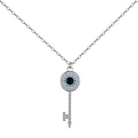 Elegant 925 Sterling Silver Zirconia Necklace | Classic Choice for Jewelry