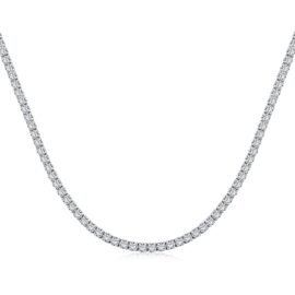 925 Sterling Silver Zirconia Necklace – A Classic Choice for Sparkling Luxury