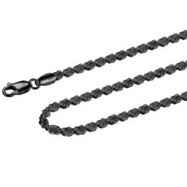 Black rope chain 16 inches – 30 inches Necklace – Timeless Design and Premium Quality