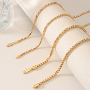 3.5mm box necklace 16-30 inches