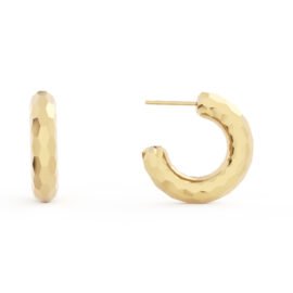 14K Gold Plated Chunky Gold Hoop Earrings for Women, Lightweight Open Hoops Earrings, Hypoallergenic Trendy Gold HoPlease rate us:op Earrings, Jewelry for Gifts