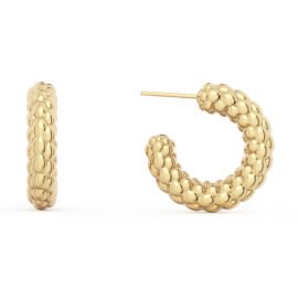 14K Gold Plated Chunky Gold Hoop Earrings for Women, Lightweight Open Hoops Earrings, Hypoallergenic Trendy Gold HoPlease rate us:op Earrings, Jewelry for Gifts